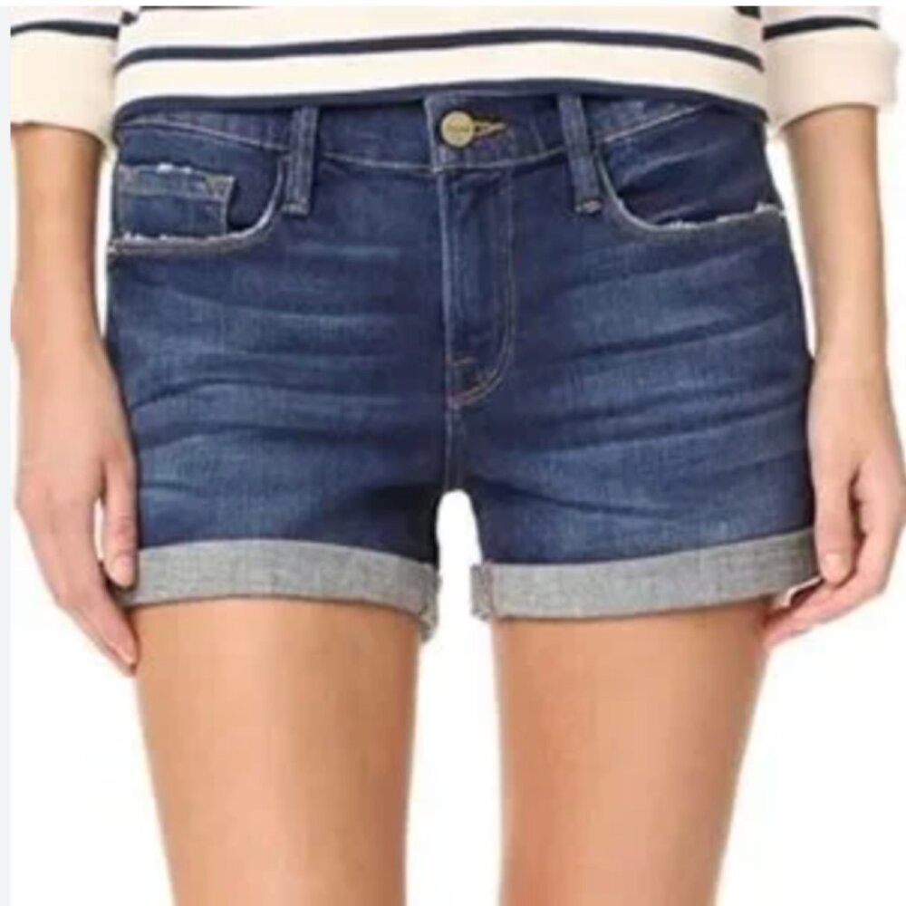 Frame Le Cutoff Plummer Jean Shorts Size 25